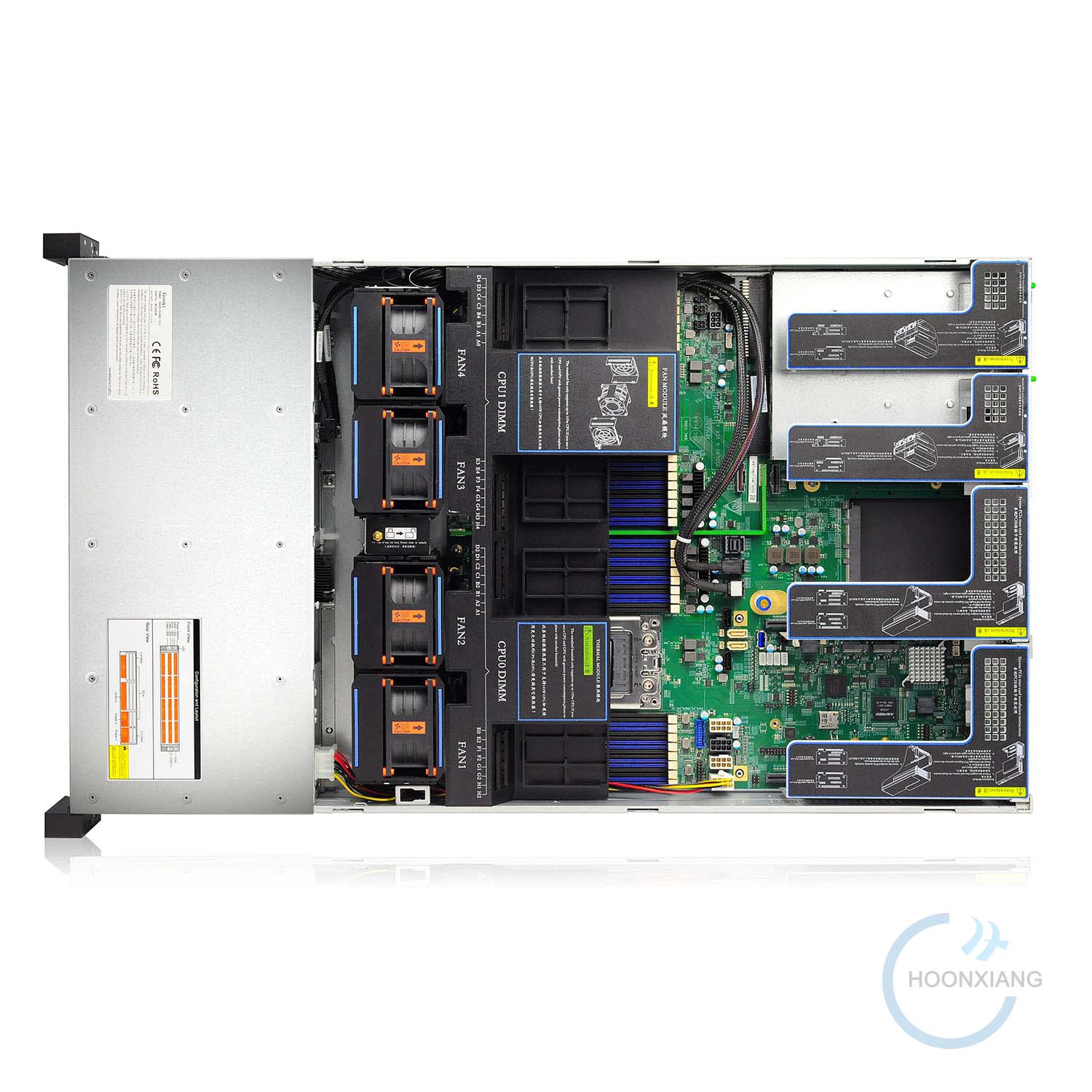 服务器HX-AF100D俯视图