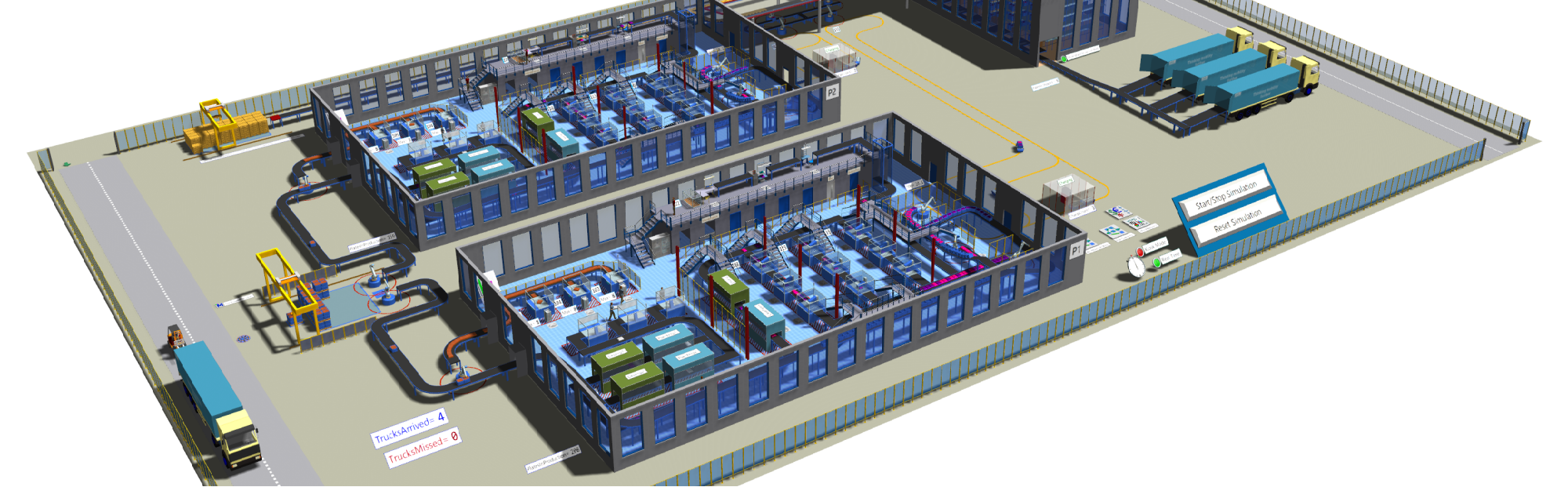 對物流和物料流進(jìn)行仿真，提高系統(tǒng)性能-PlantSimulation