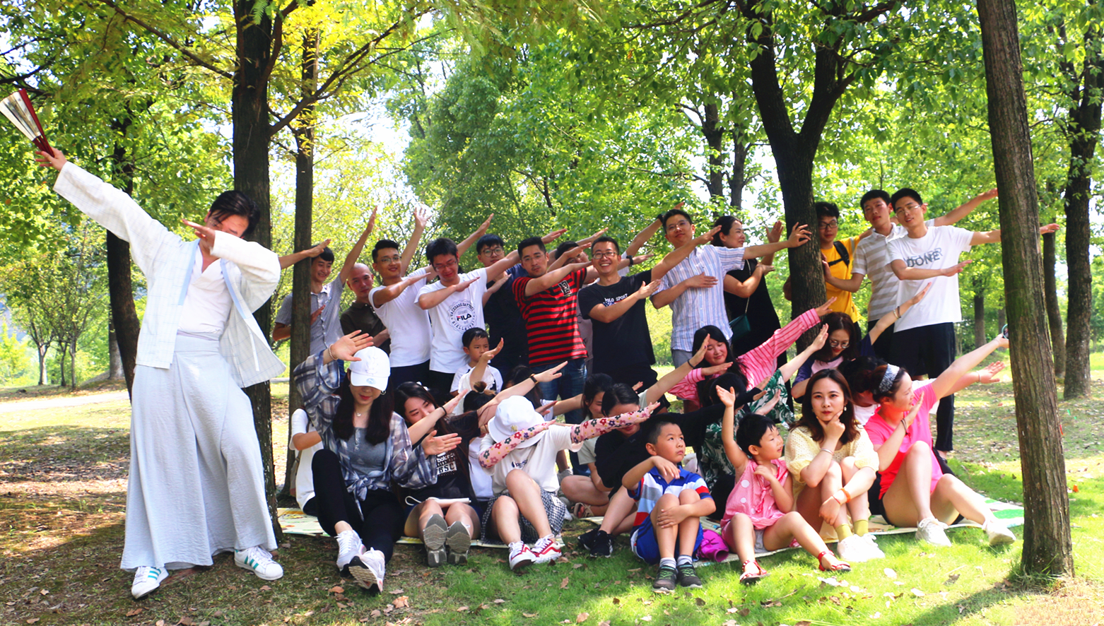 定向越野赛合照