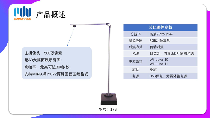 EduOffice超宽幅面通用视频展台
