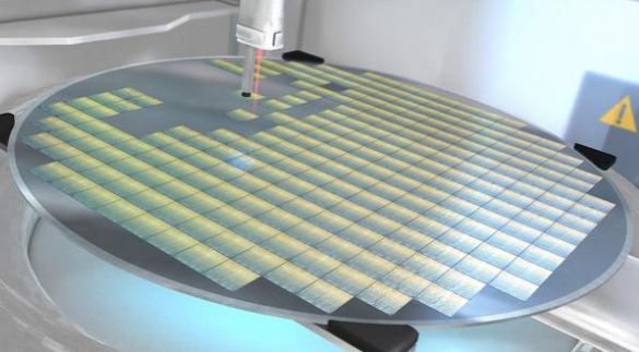 激光划线晶圆(示意图)