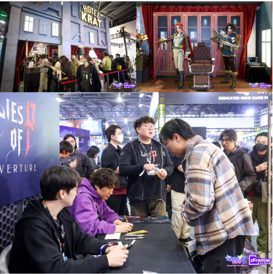 A group of people at a convention
Description automatically generated