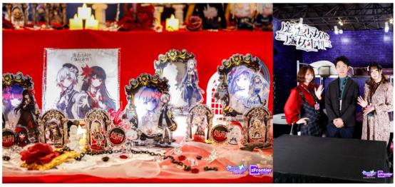 A person sitting in a chair next to a table with a table with a red tablecloth
Description automatically generated