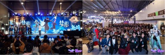 A group of people in a room with a stage and a stage with a stage with a stage with a stage with a stage with a stage with a stage with a stage with a stage with a
Description automatically generated