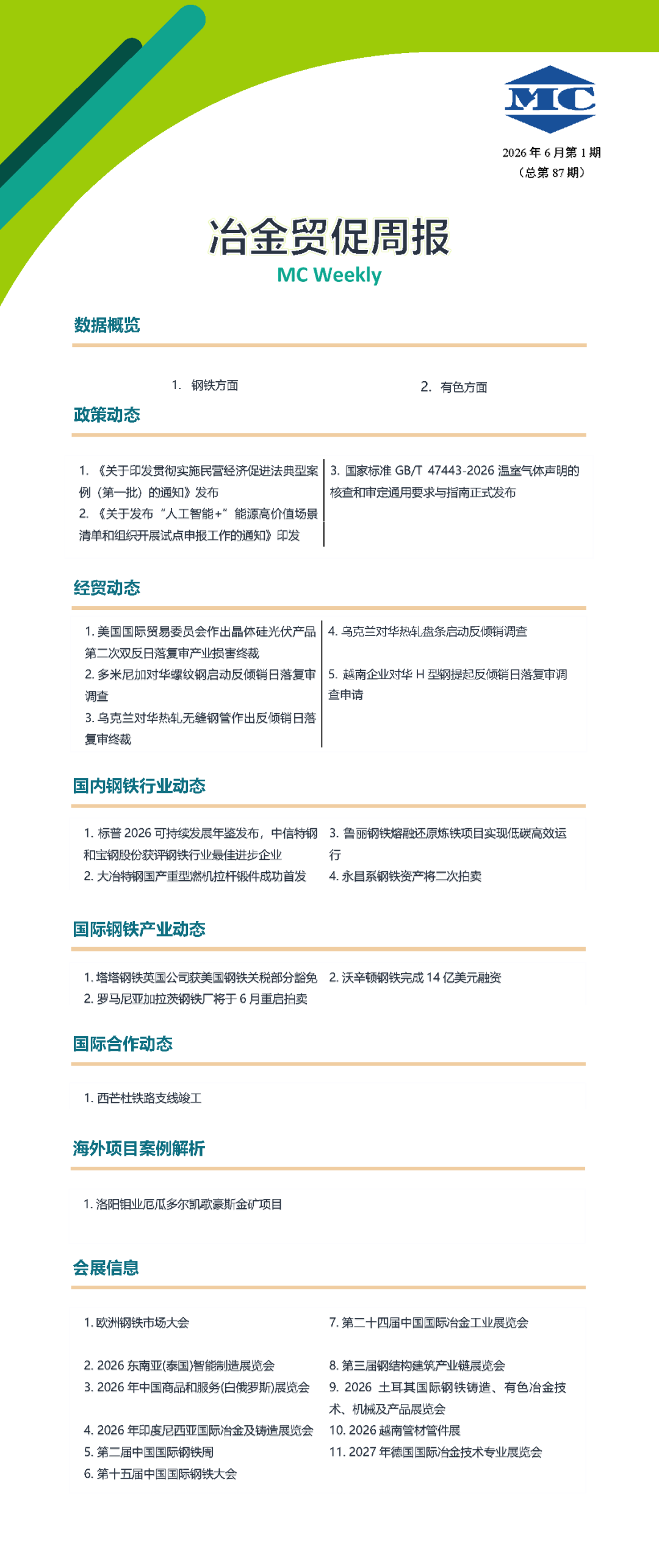 冶金贸促周报封面-第八十七期.png