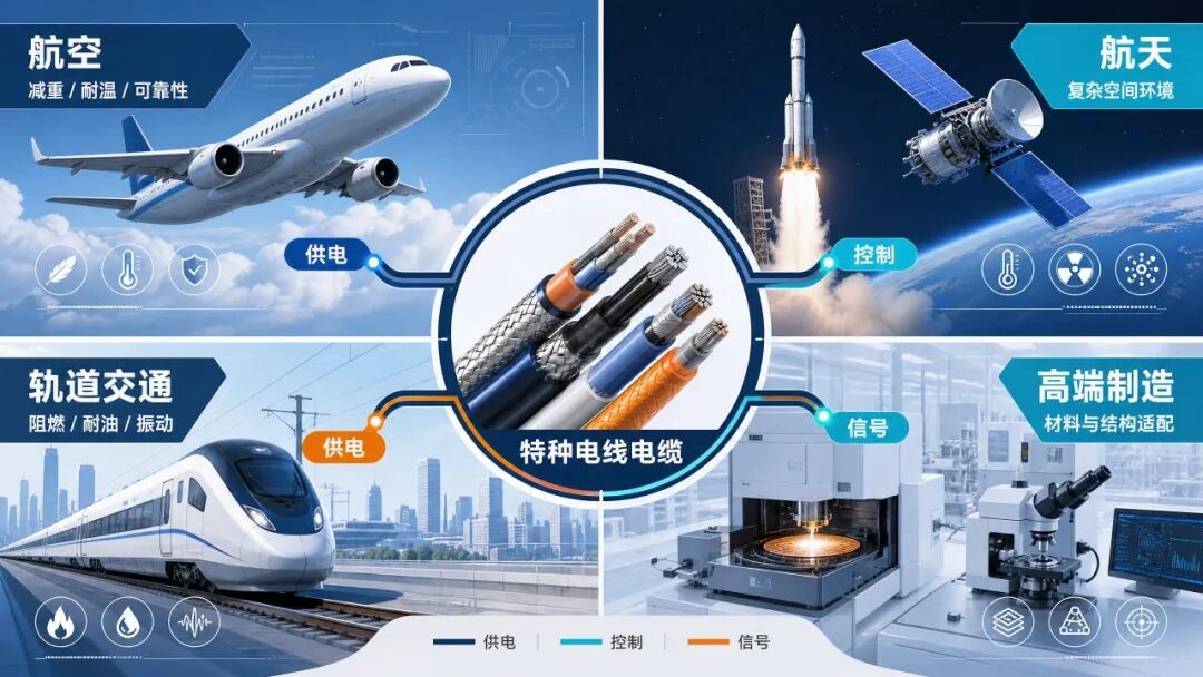 特种电线电缆在不同装备领域的应用