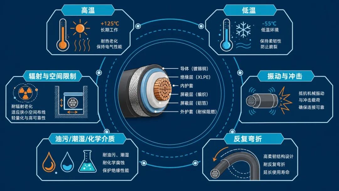 特种线缆面对的极端环境与性能要求
