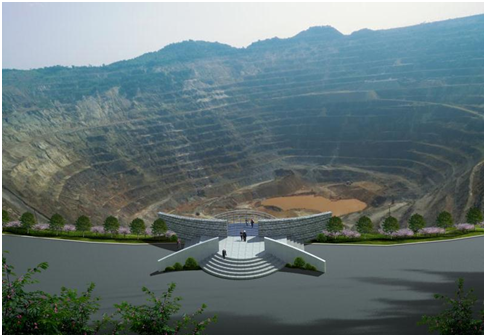 马钢姑山矿姑山采场观景台工程