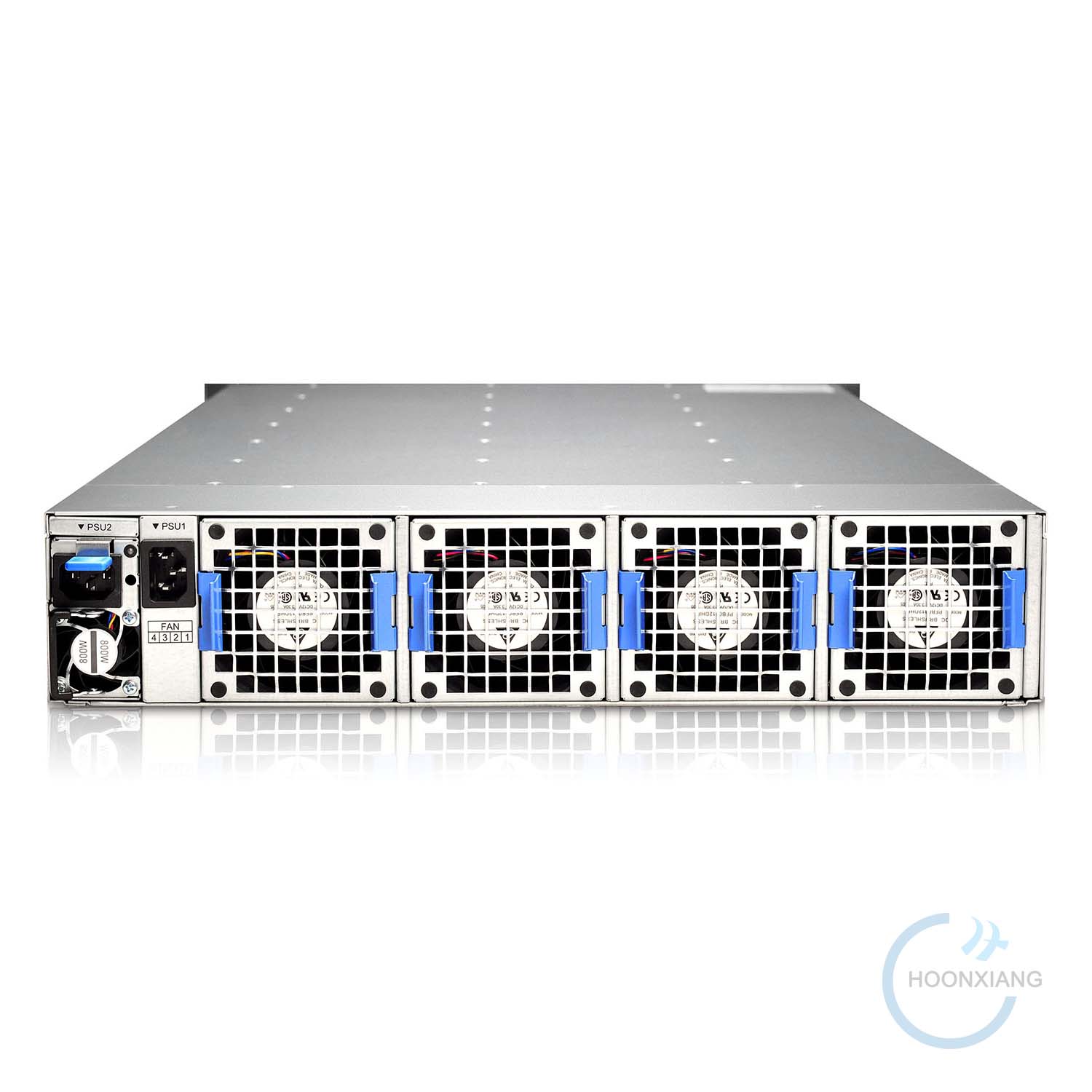 六节点服务器背面