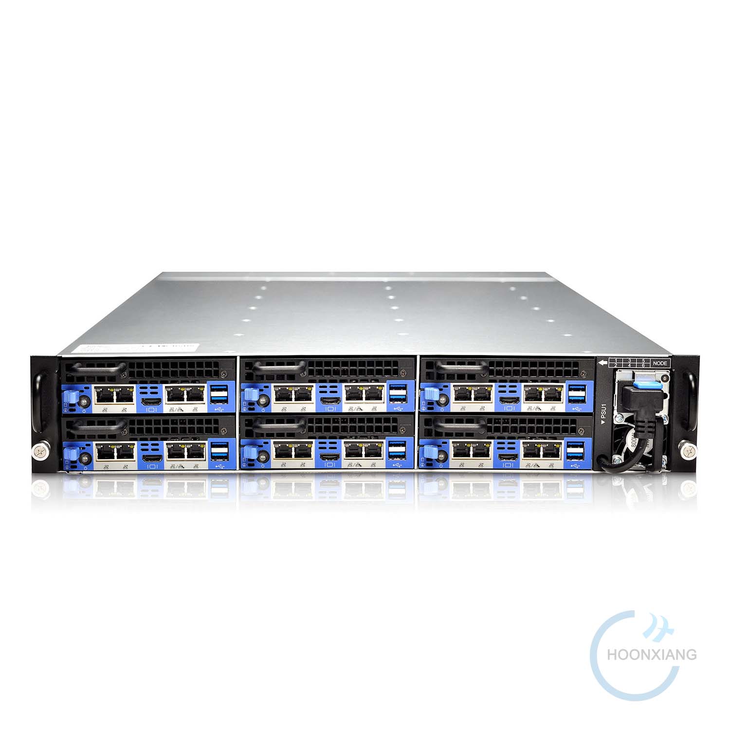 六节点服务器正面