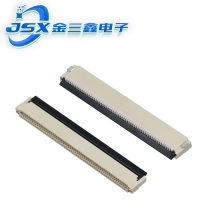FPC连接器插座0.5间距2.0高前插后压双面接