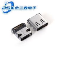 USB3.1TYPE-C母座24Pin后插后贴