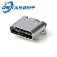 TYPE母头L-7.3单排16PINSMT四脚插板-3