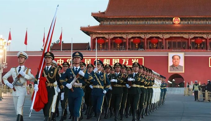 天安门升旗仪式