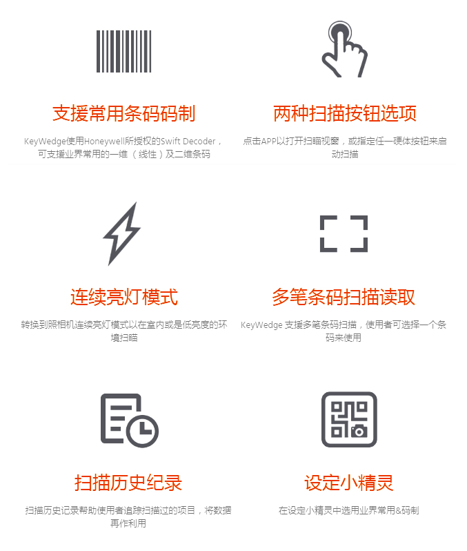 条形码扫描软件 功能展示