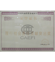 履行社会责任贡献突出奖