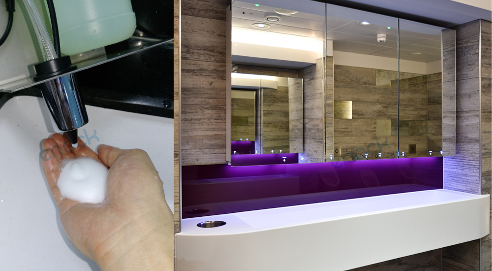 镜后隐藏式皂液器