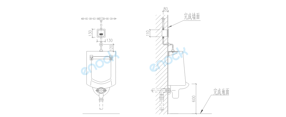 小便感应器安装图