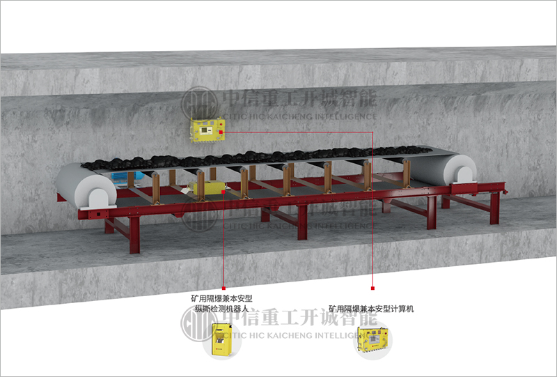 Mining Flameproof and Intrinsically Safe Longitudinal Tear Detection Robot 2