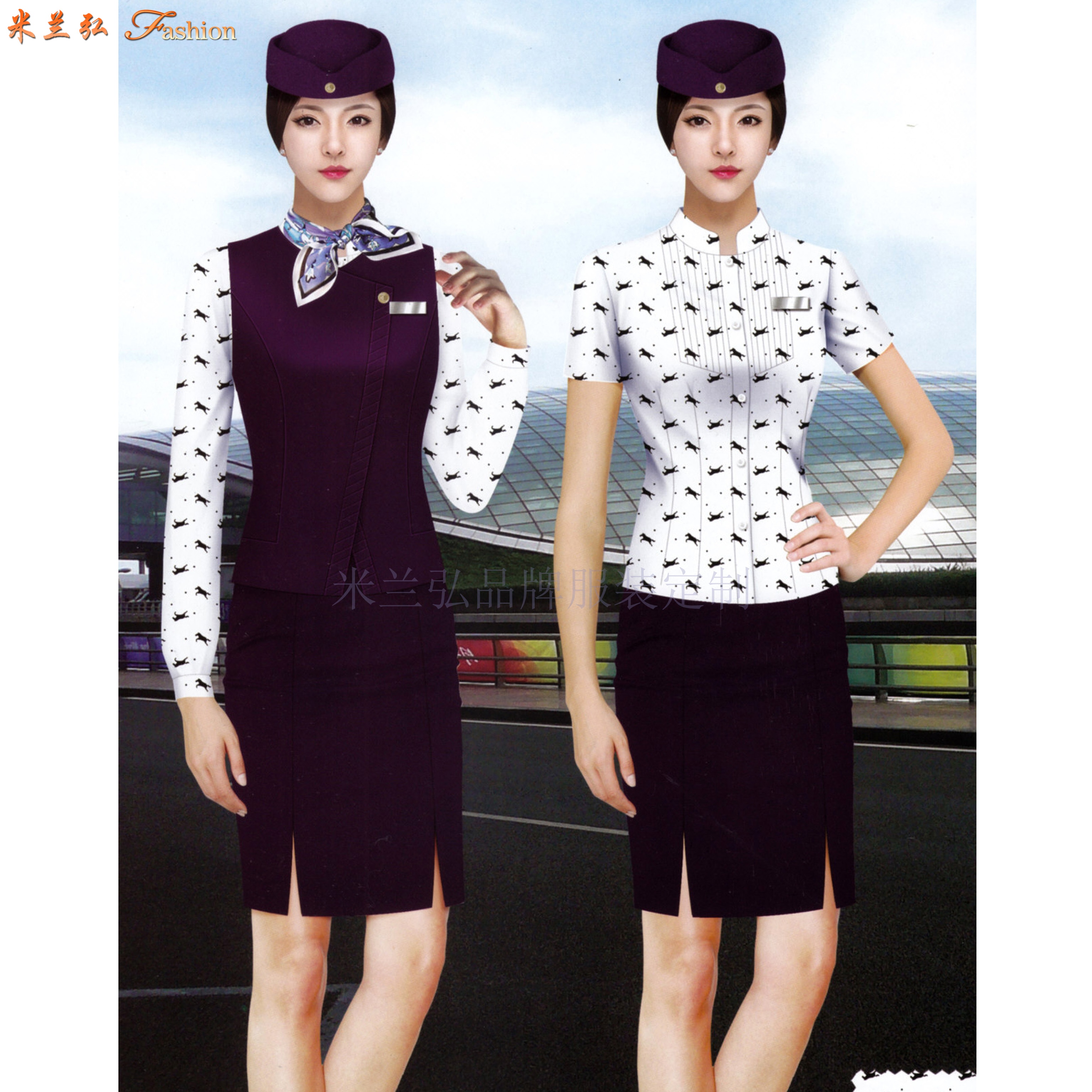 航空高铁制服定做｜航空空乘制服设计_高铁乘务员工服制作-4