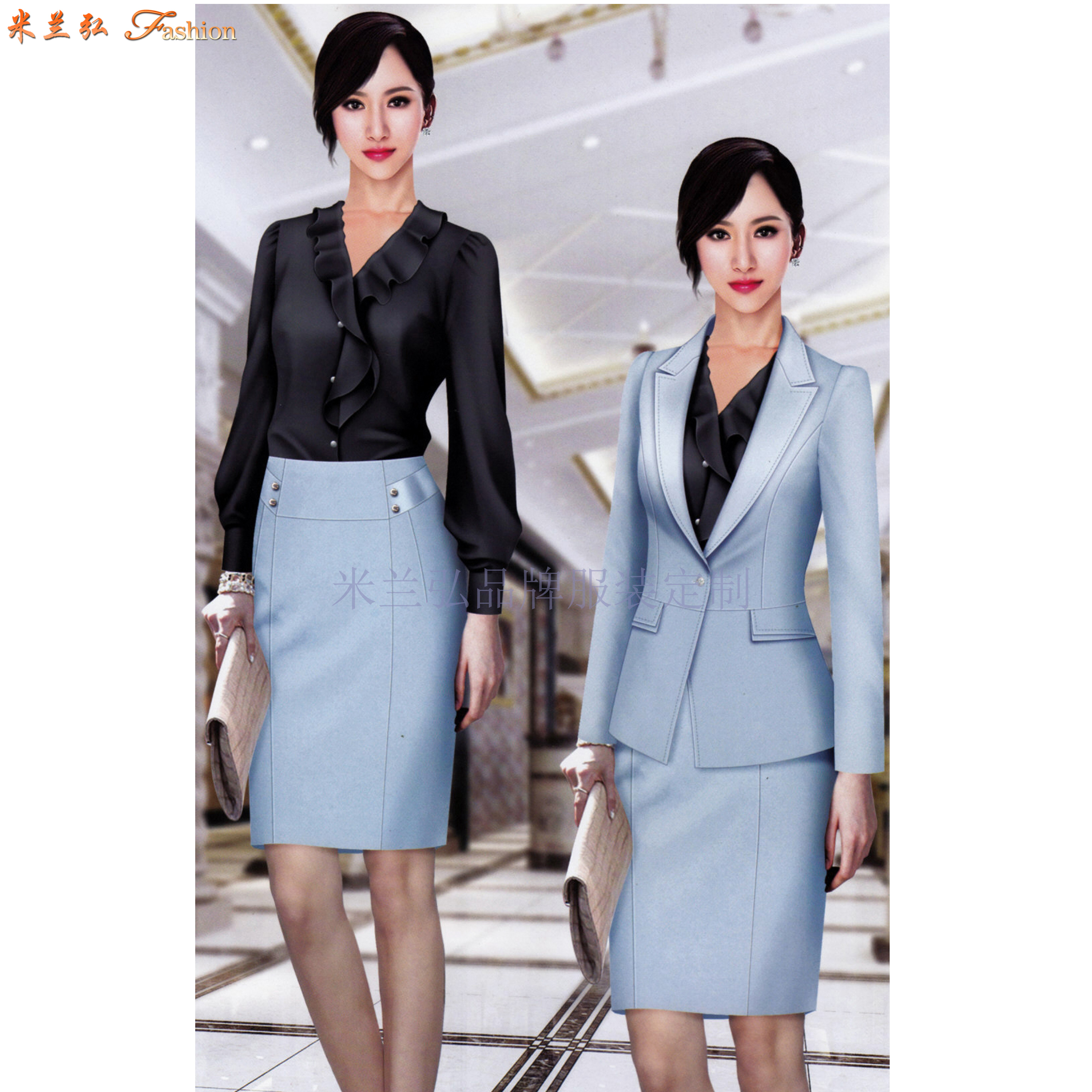 唐山职业装西服定制｜图片_价格_方法_公司-米兰弘服装-2