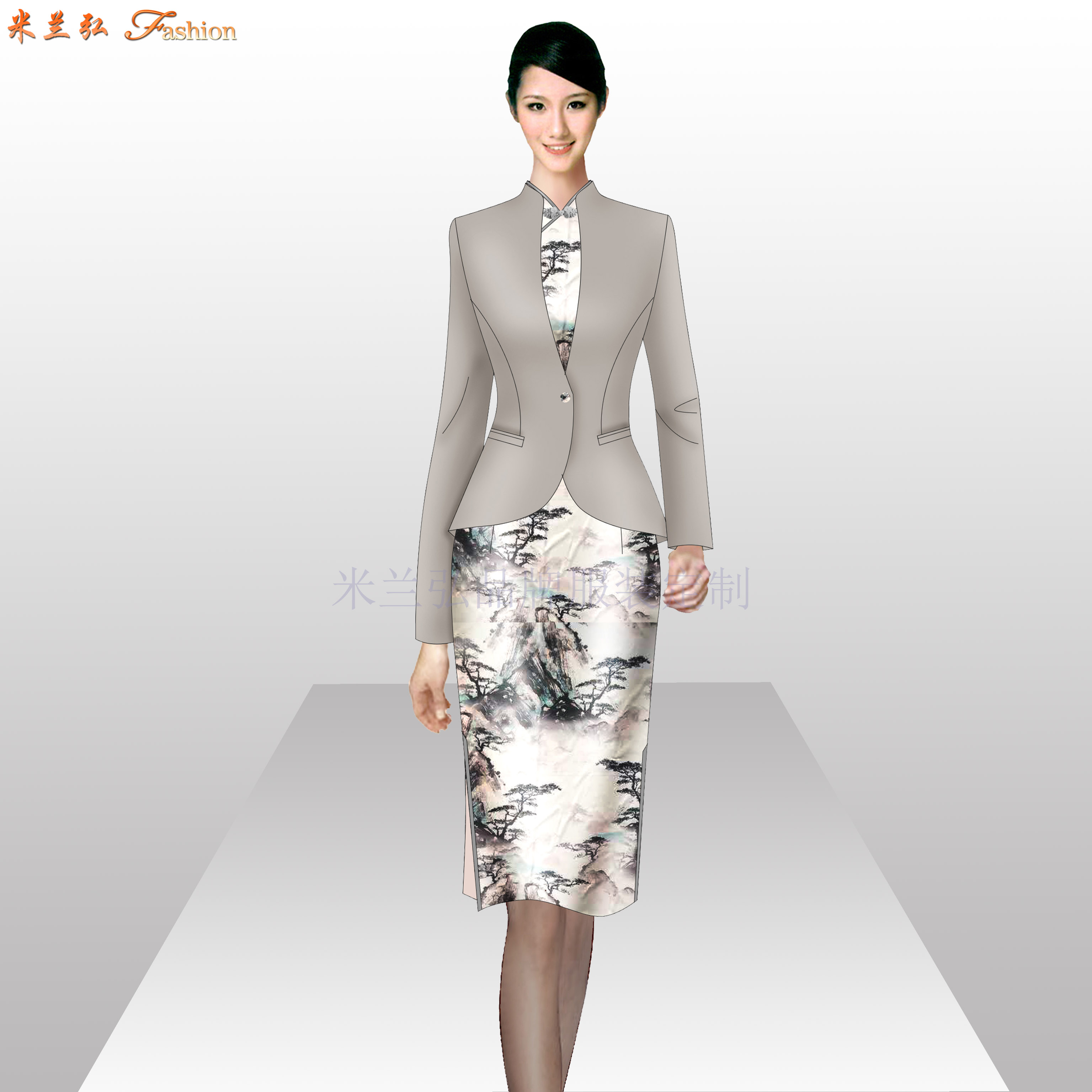 「江南真丝旗袍定制」「苏杭真丝旗袍订制」-米兰弘品牌服装-5