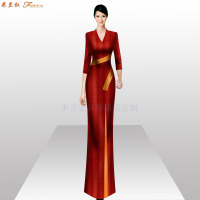 「真丝娟纺旗袍定制」「香云纱旗袍订制」-米兰弘品牌服装-3