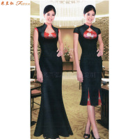 「连衣裙订制」北京私人定制香云纱旗袍连衣裙-米兰弘服装-3