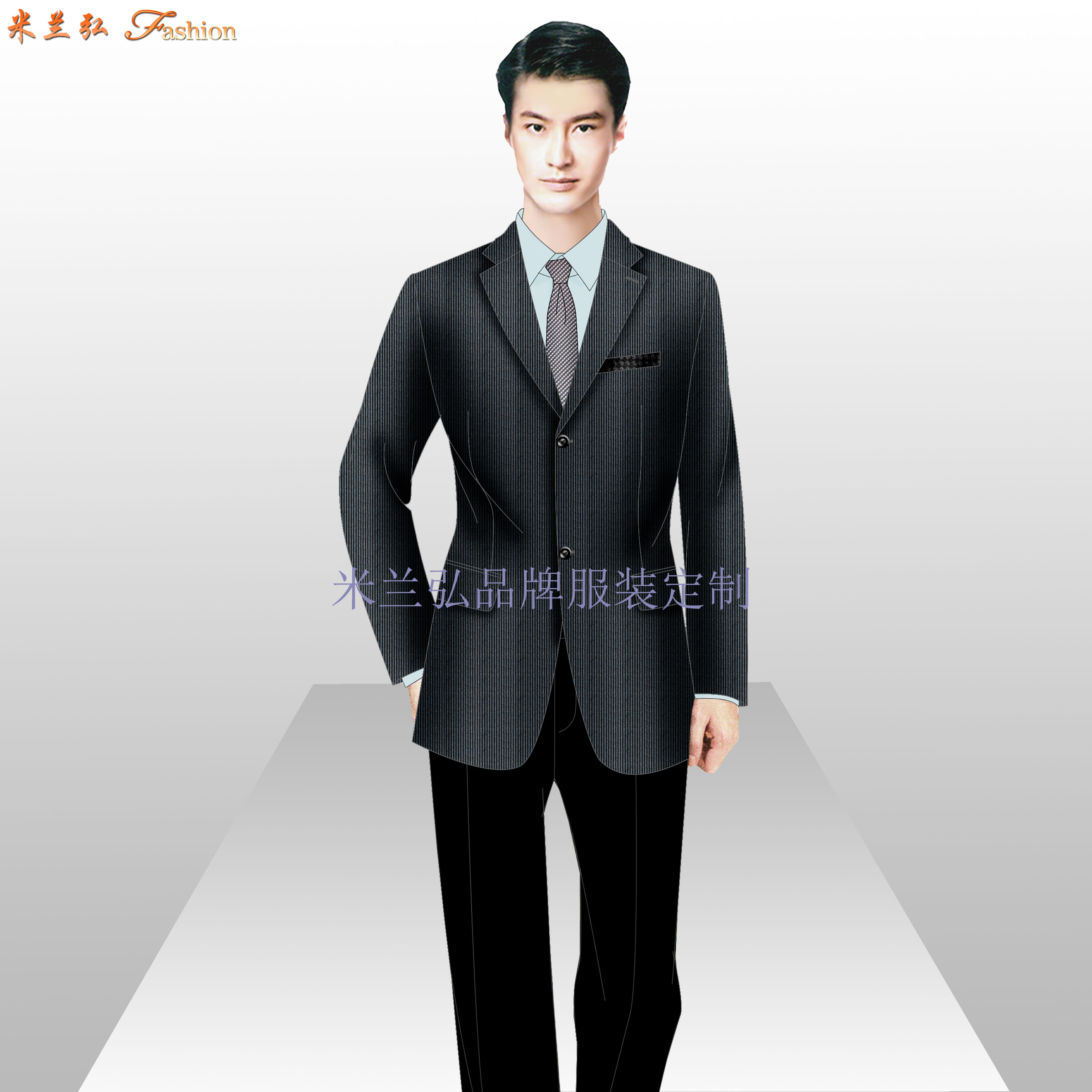 无锡西装定制_商务西装订制品牌-米兰弘服装厂家-1