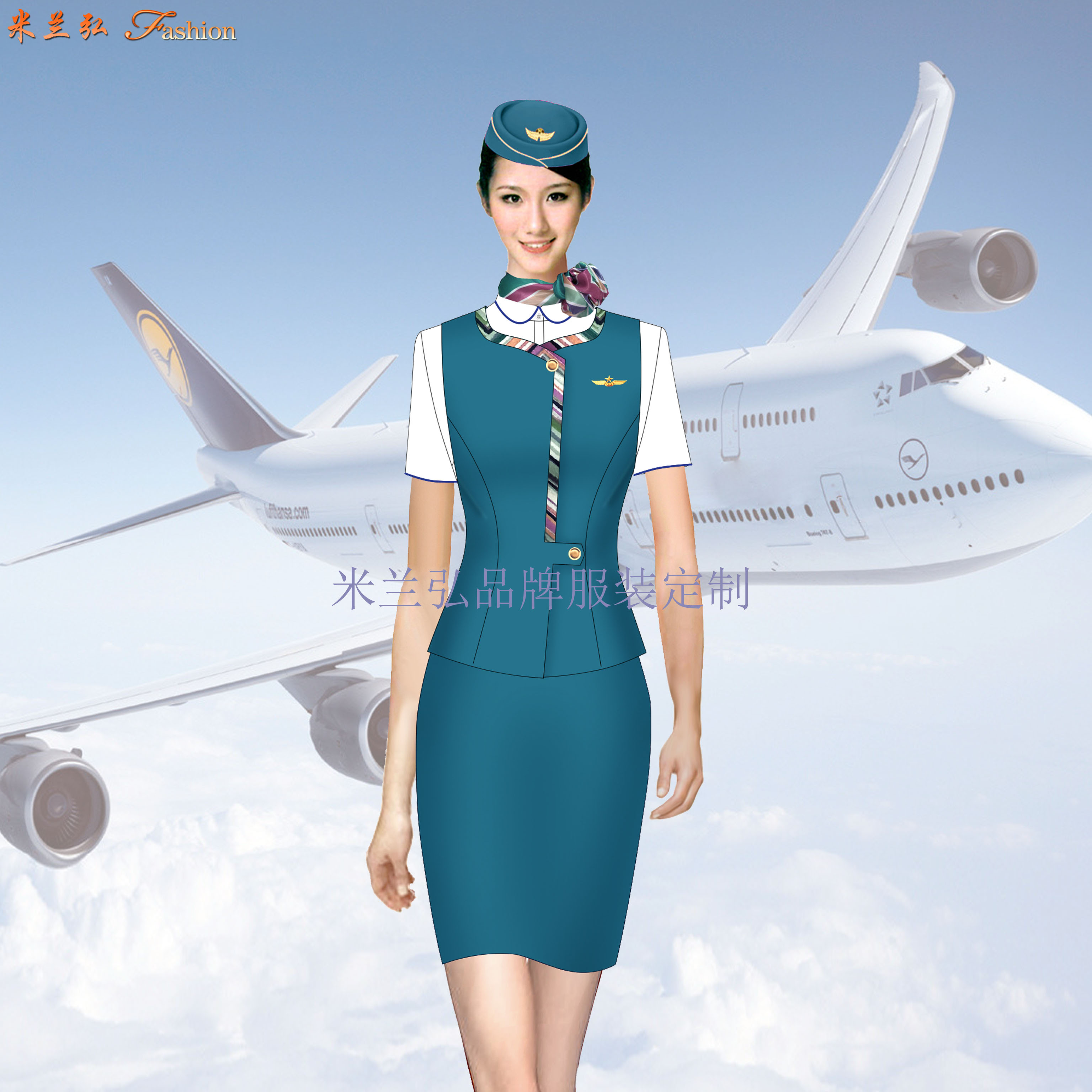 广州空姐服_多少钱_公司_图片_口碑-米兰弘空姐服厂家-4