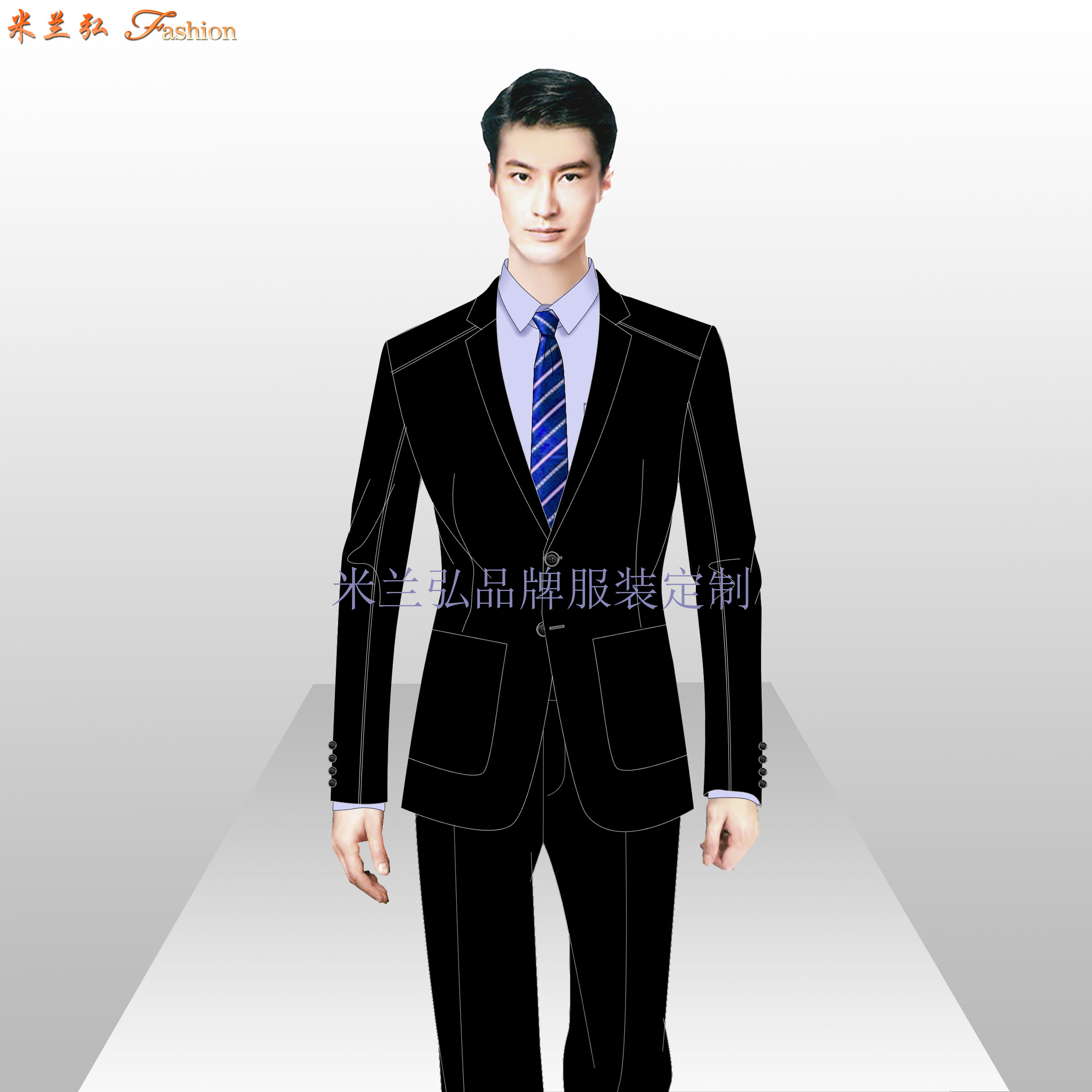 「揭阳西服定做」多少钱_品牌_图片_口碑-米兰弘西装厂家-5