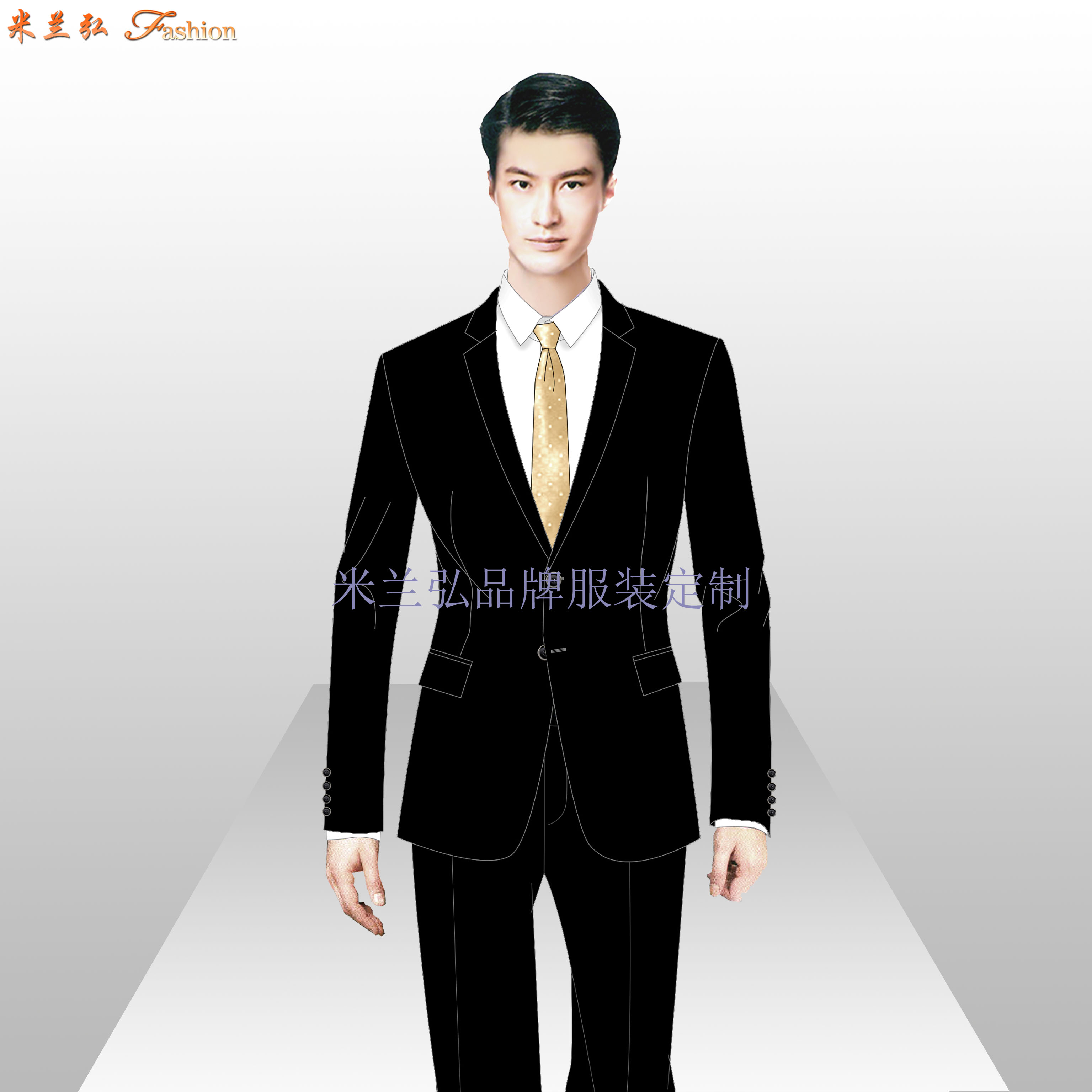 「梅州西服定制」多少钱_品牌_图片_口碑-米兰弘西装厂家-3