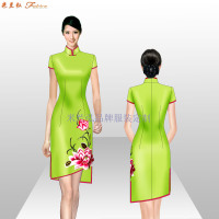 订制手工推绣旗袍_量身定做中式旗袍-米兰弘旗袍厂家-5