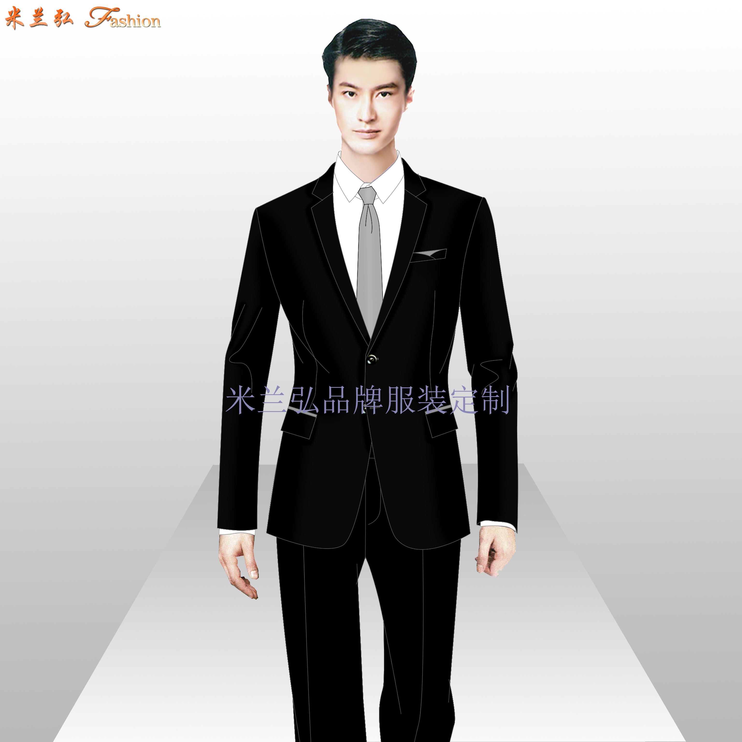 「龙岩西服定制」多少钱_品牌_怎么样-米兰弘西服厂家-4