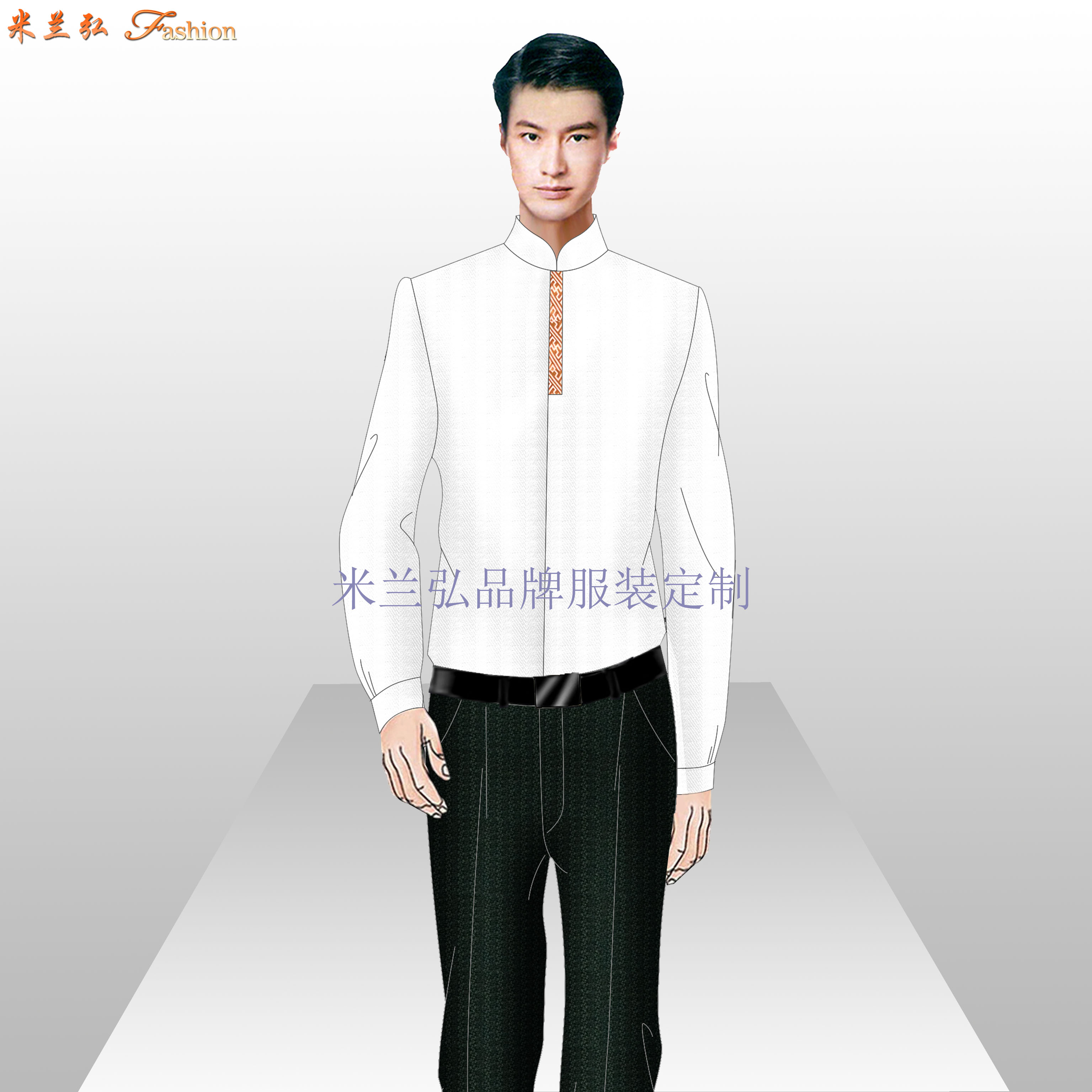 朔州男士衬衫定做，朔州衬衫厂家定做价格-2