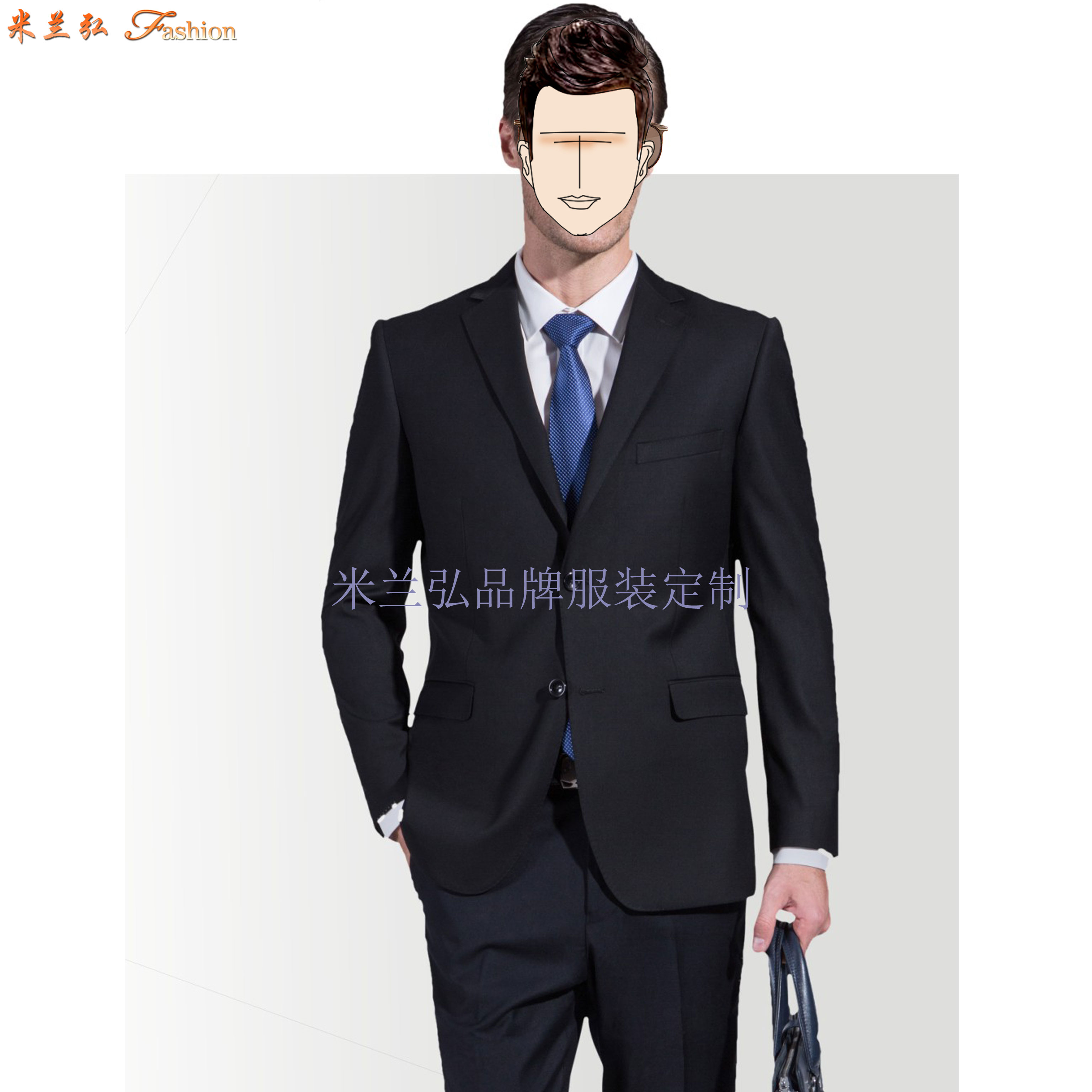 晋城市西服定制图片_电话_地址_多少钱-米兰弘服装厂家-3