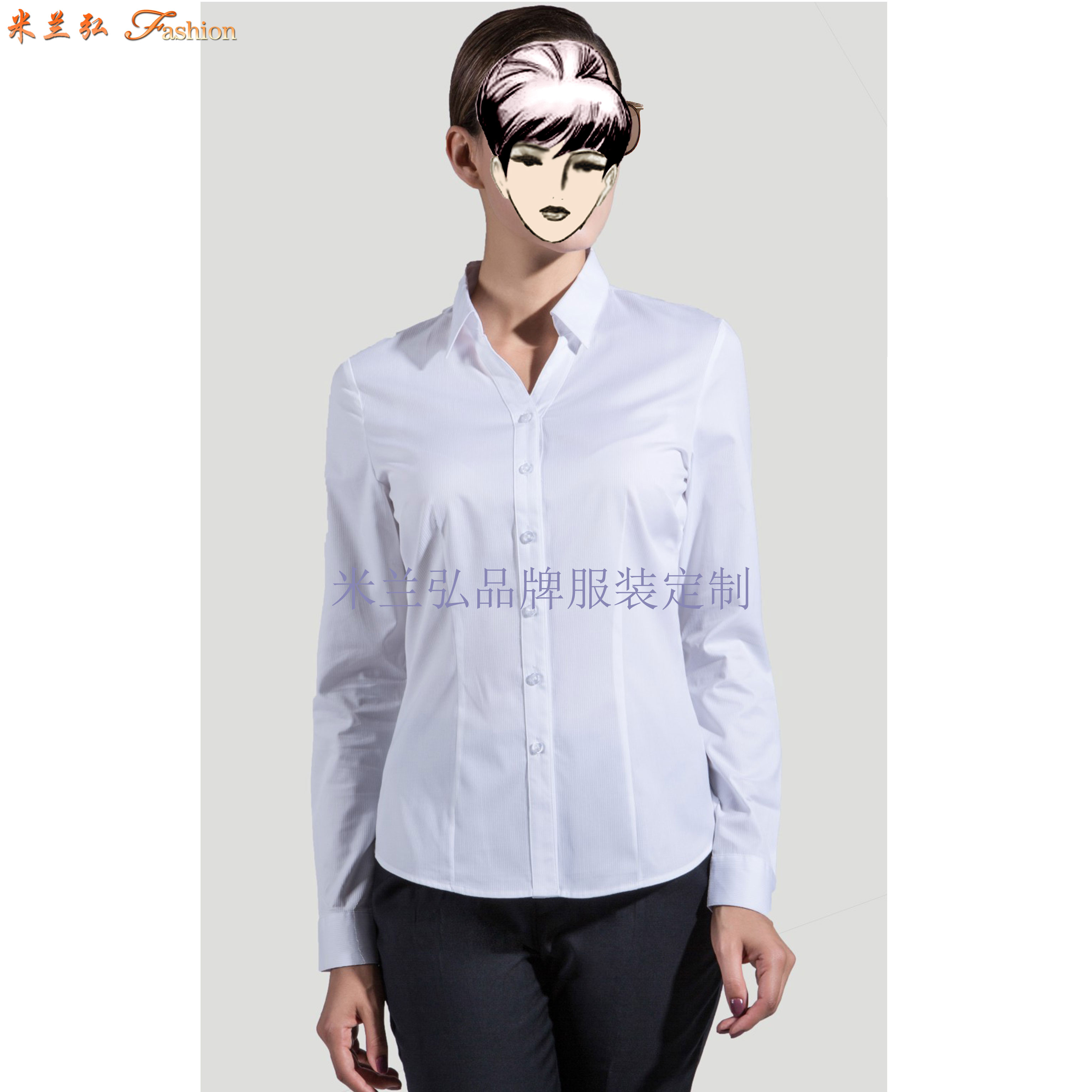 「芜湖定做衬衫」男女士-价格-量体-米兰弘服装厂家-3