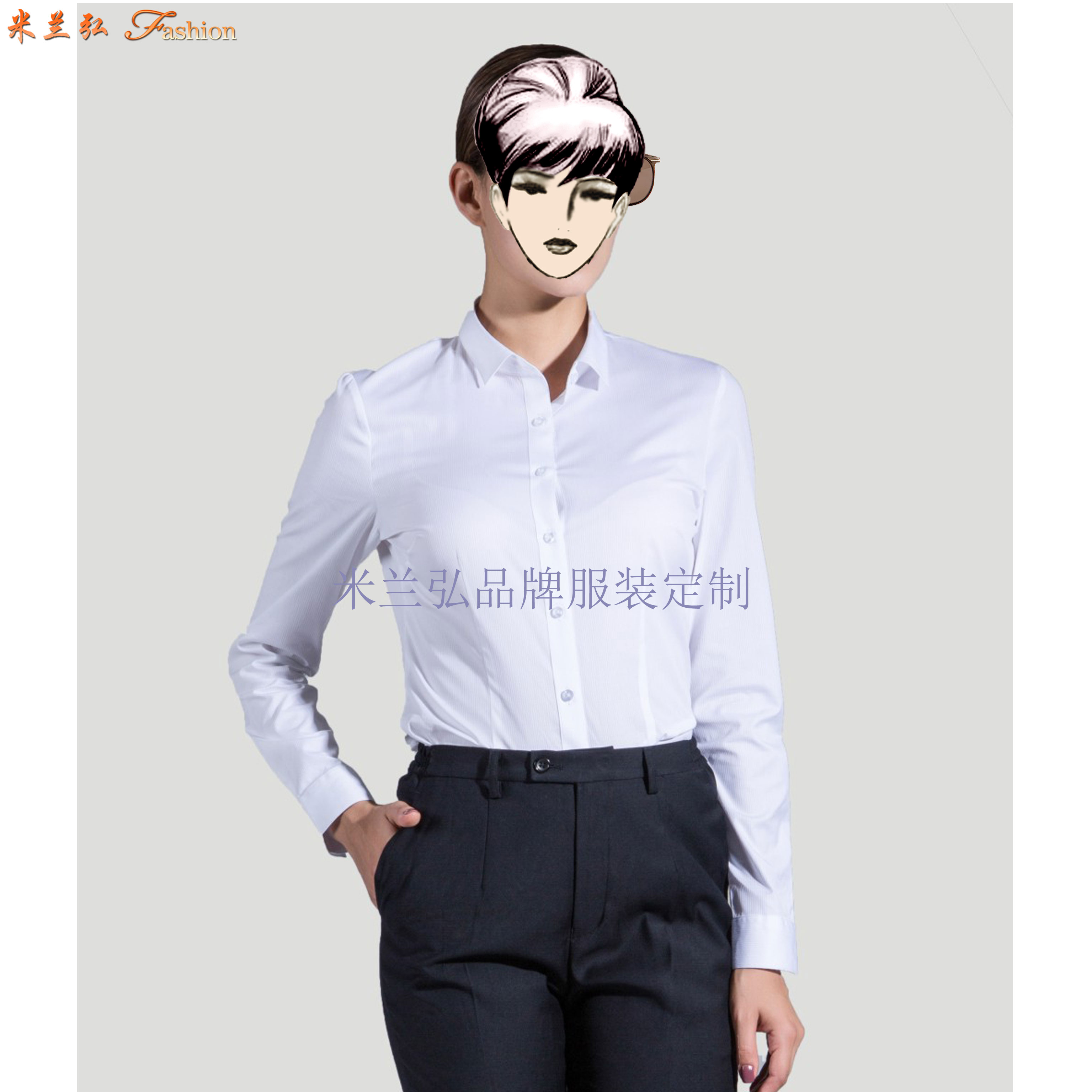 「芜湖定做衬衫」男女士-价格-量体-米兰弘服装厂家-5