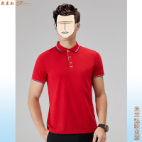 男士红色polo衫2