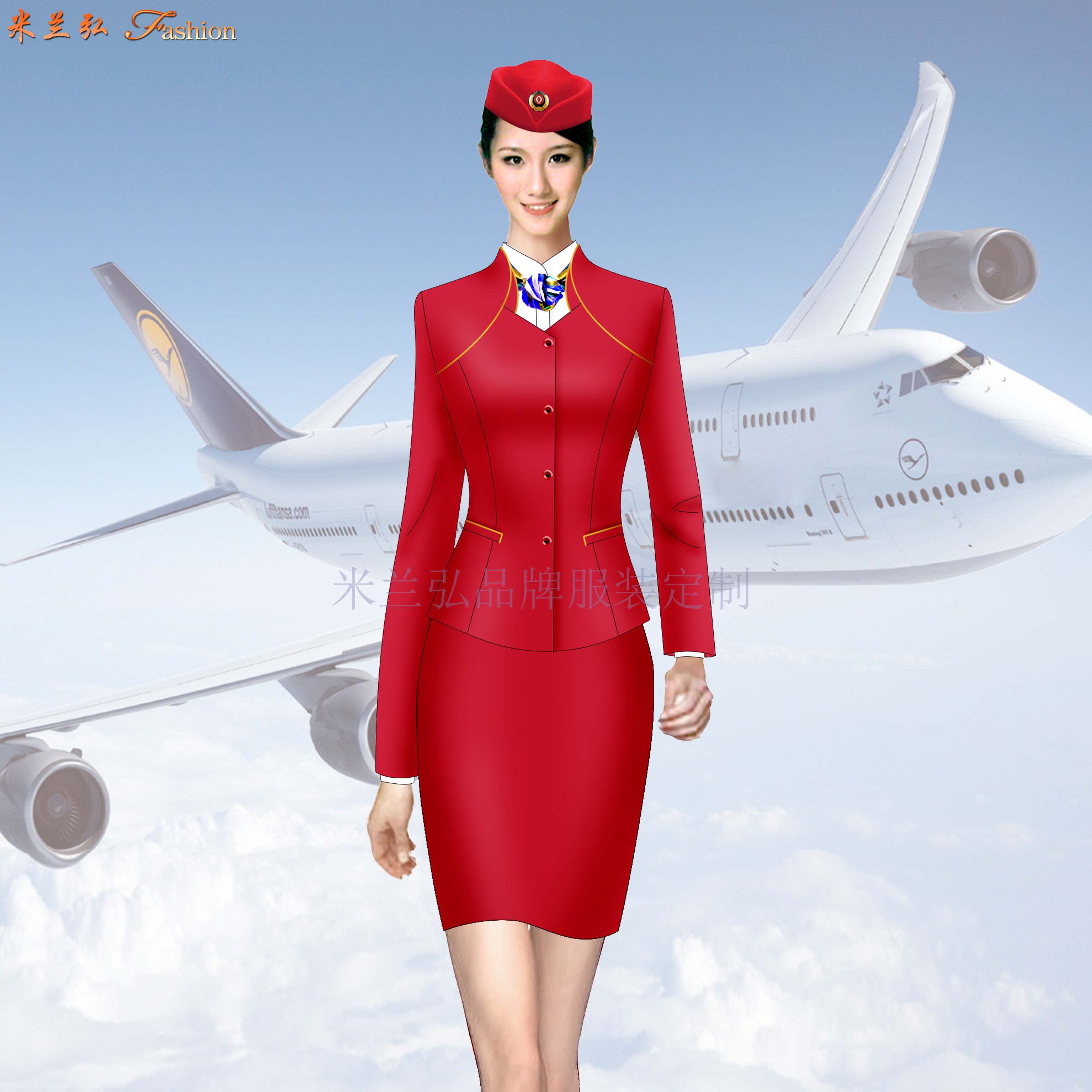 「黄山公司空乘服定制」「黄山前台空姐服定制」-1