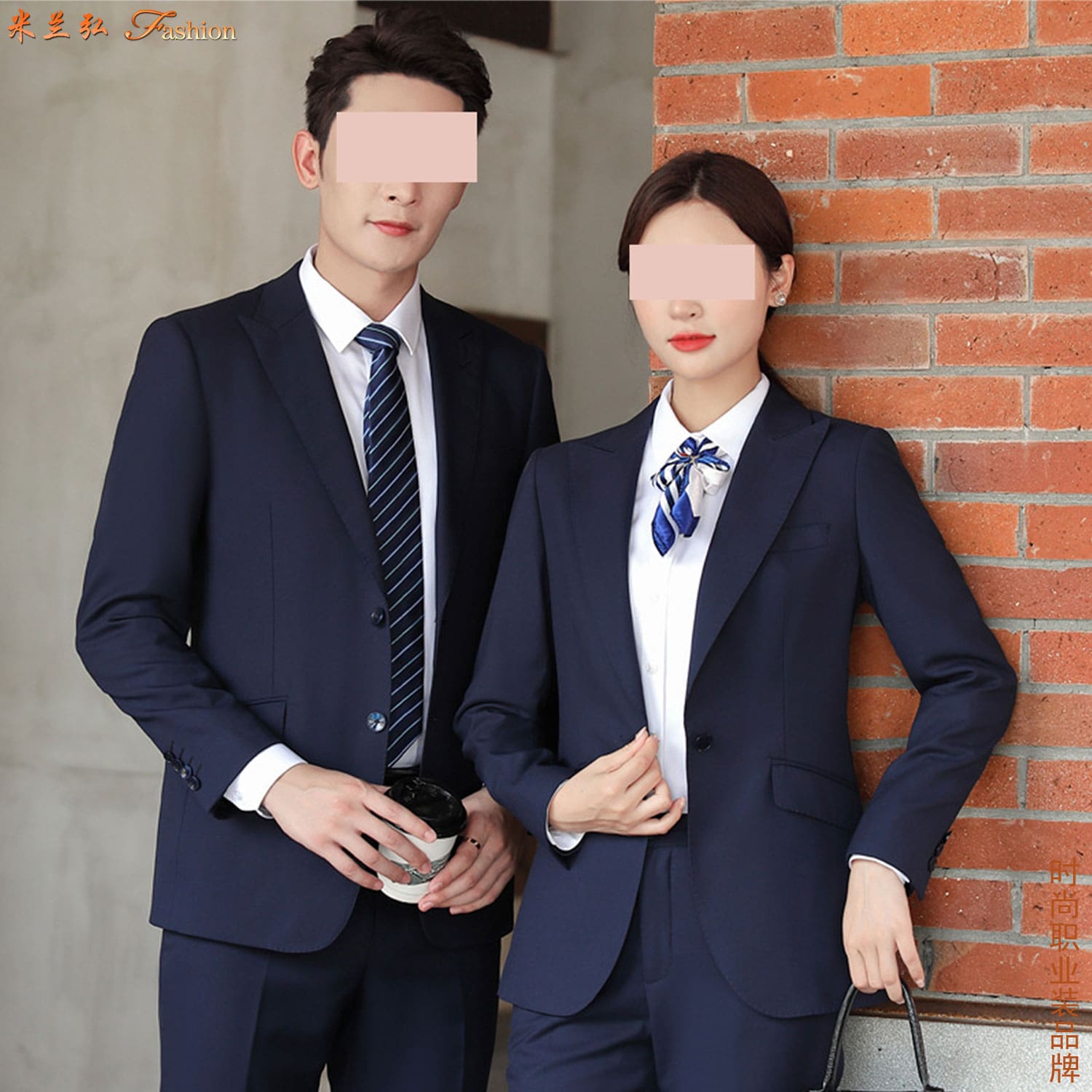 深蓝色西服套装图6