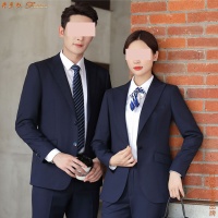 深蓝色西服套装图6