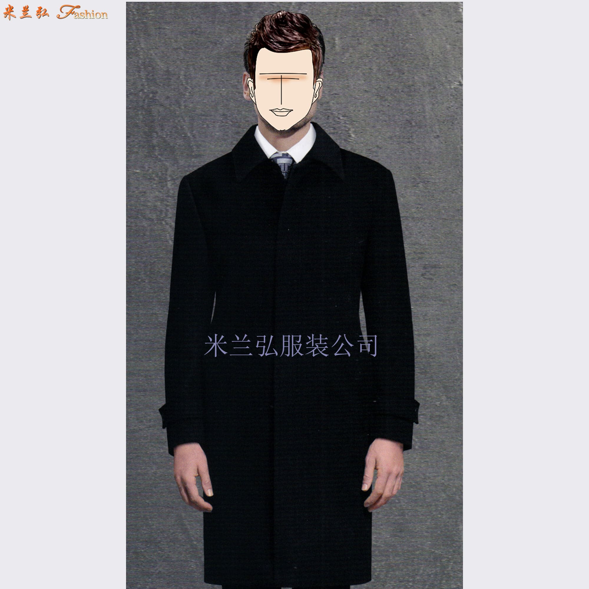 男士商务羊毛大衣3