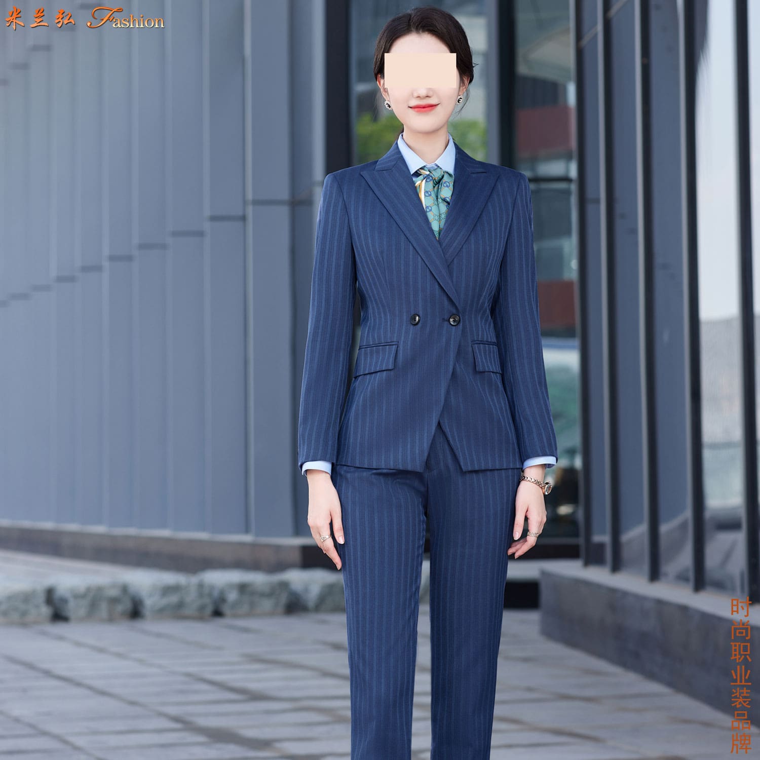条纹男女式西装7