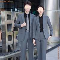 一粒扣戗驳领西服图片22