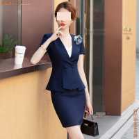 夏装短袖职业装图片女o