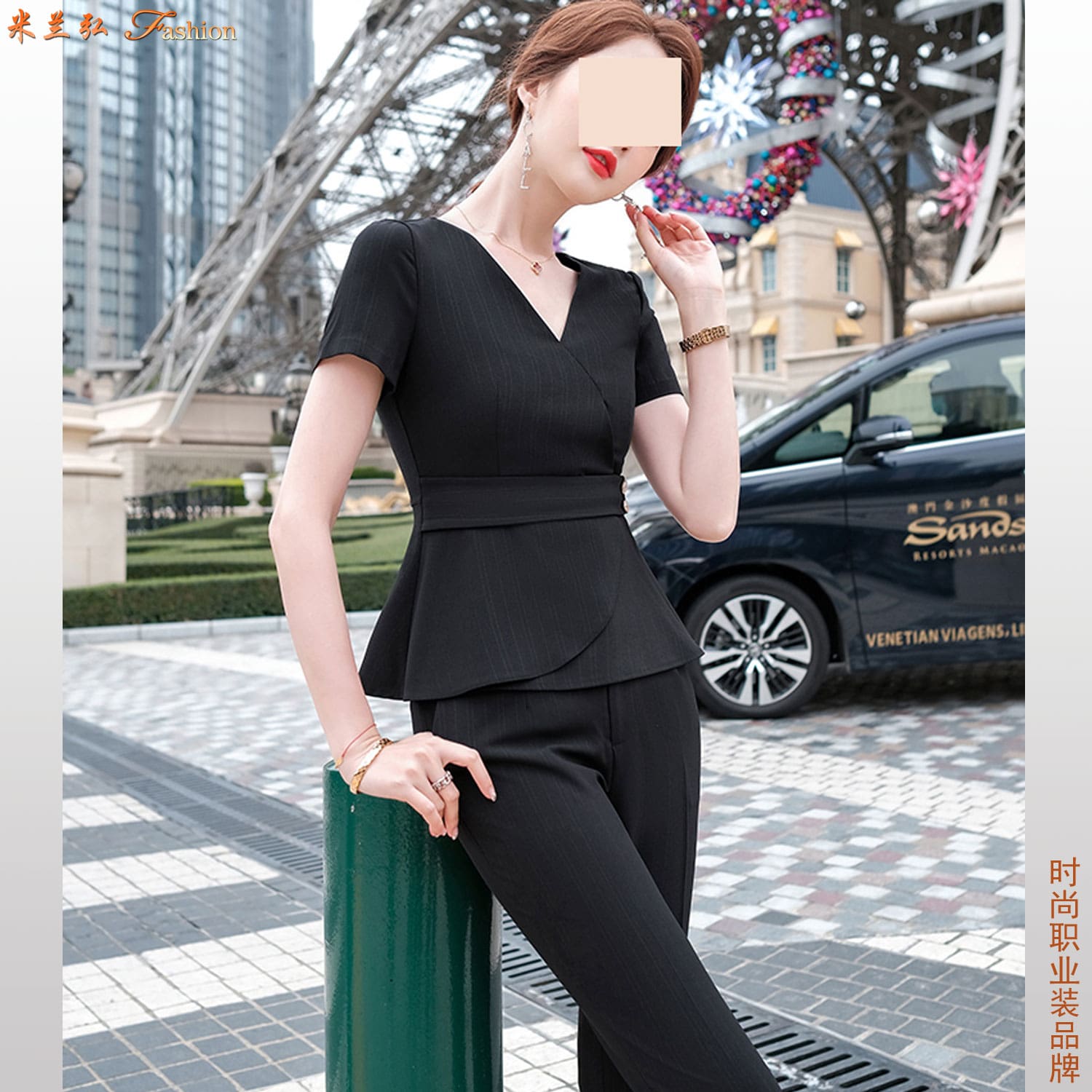 职业装搭配女短裙图片p