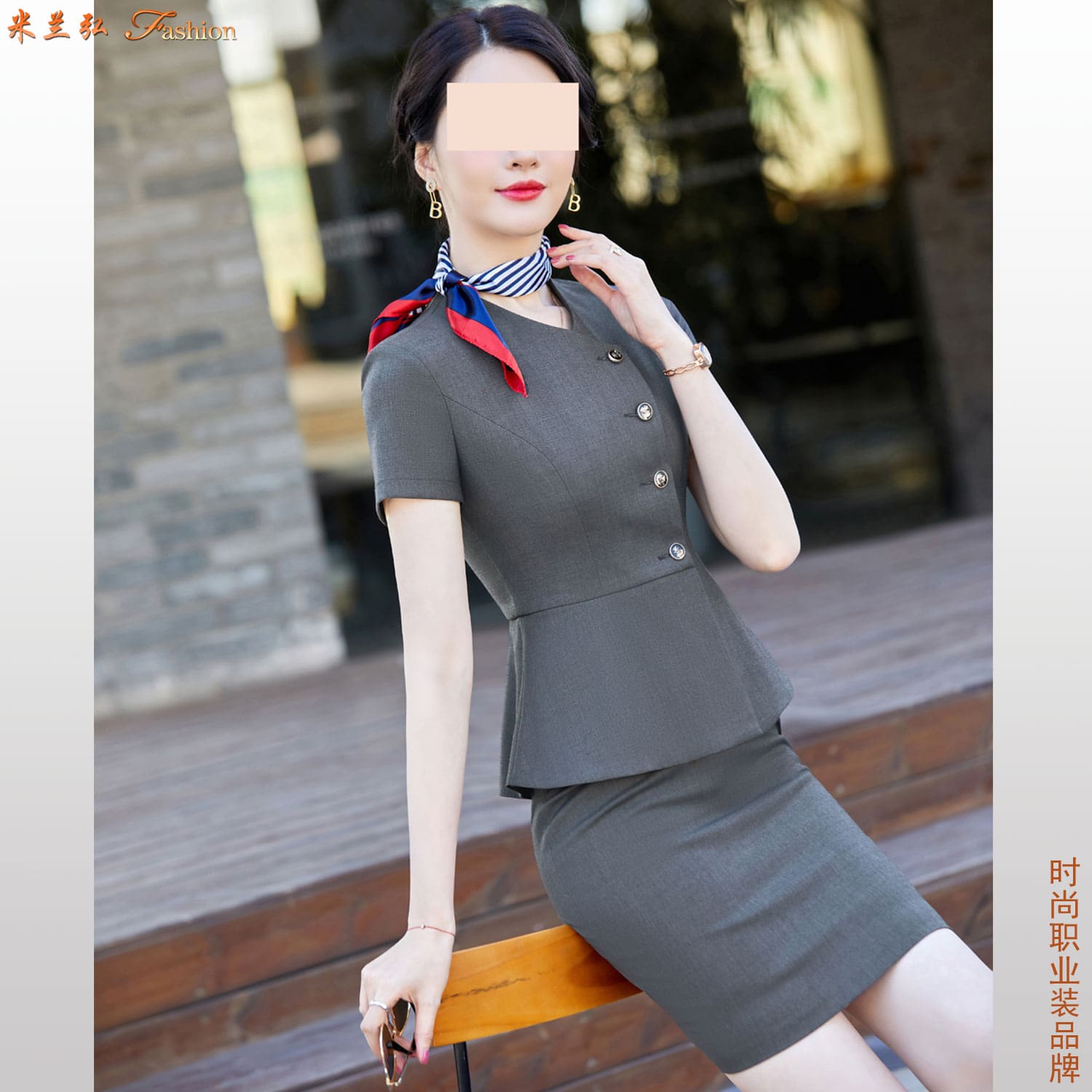 职业装搭配女短裙图片q