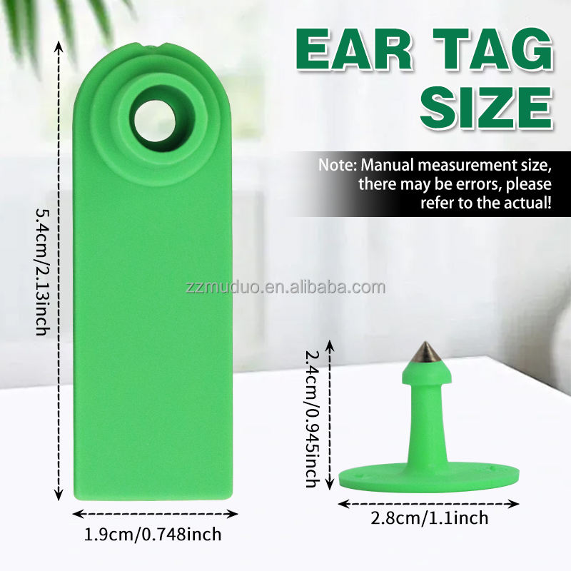 SizechartofsmallTPUstripeartag,5.4cmheight1.9cmwidth,pin2.4cm2.8cm