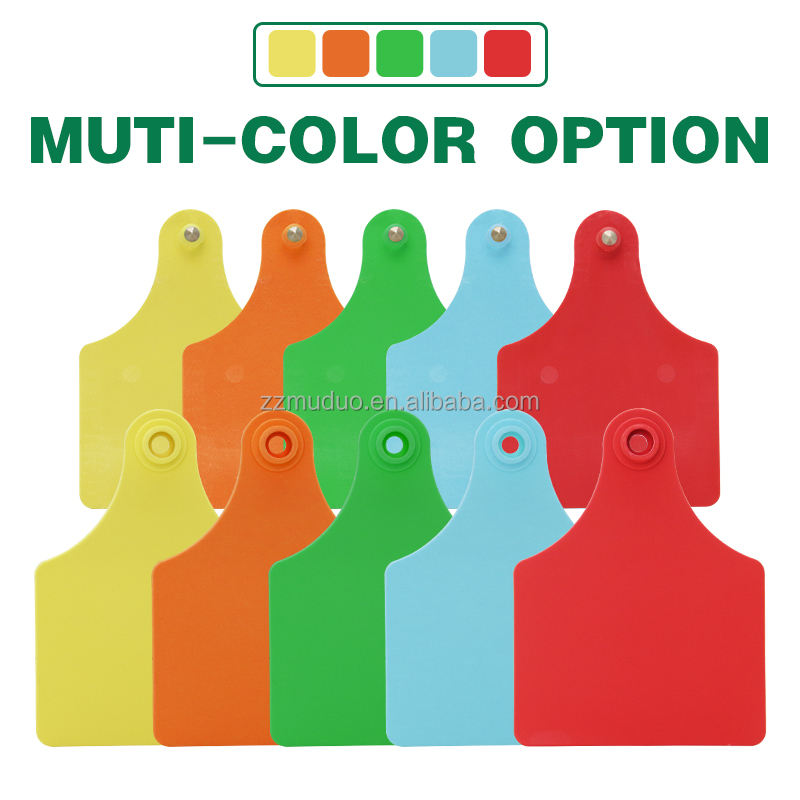 Multi-colorTPUanimaleartagsinyelloworangegreenblueandred